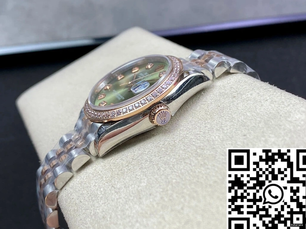 Diamond-set Dial 31MM Rolex Green EW Factory Datejust 0303